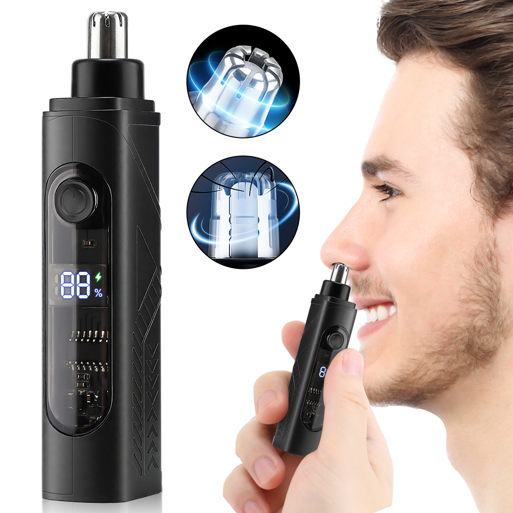 Men'S Grooming Hair Removal - Rechargeable Nose Hair trimmer and Facial