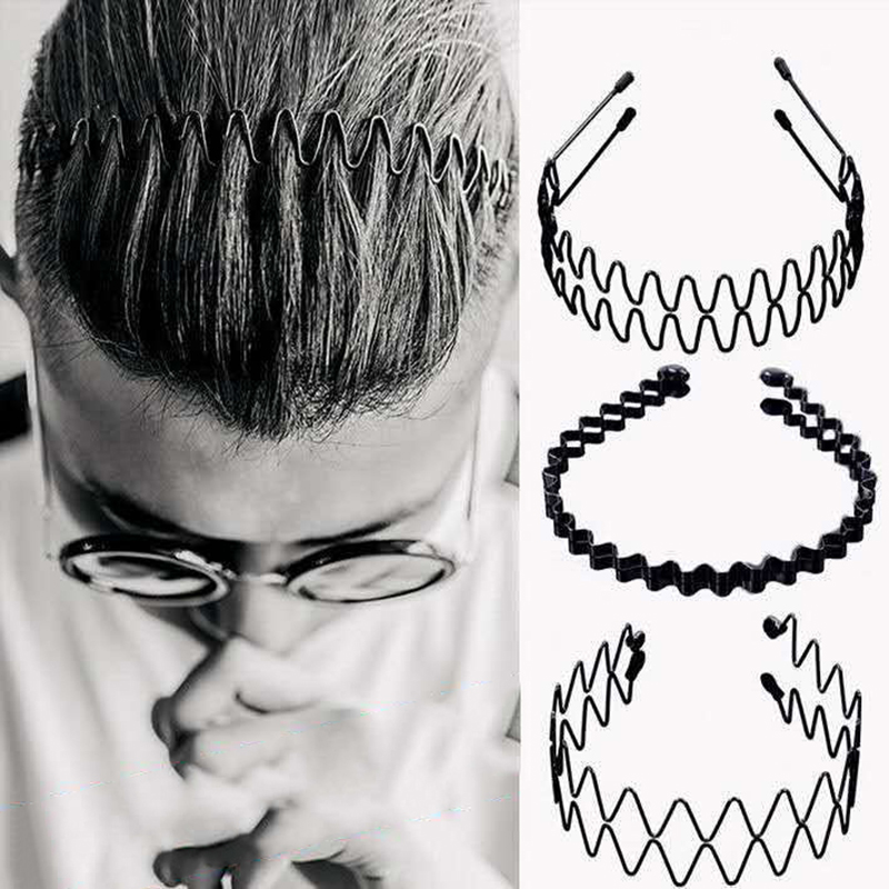 Face Wash Mens - Unisex Metal Wavy Spring Hair Hoop