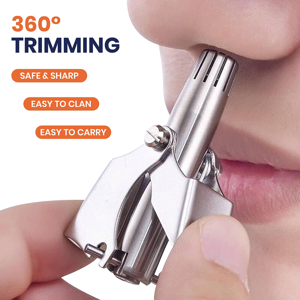 Men'S Grooming Hair Removal - Portable Stainless Steel Manual Nose Ear