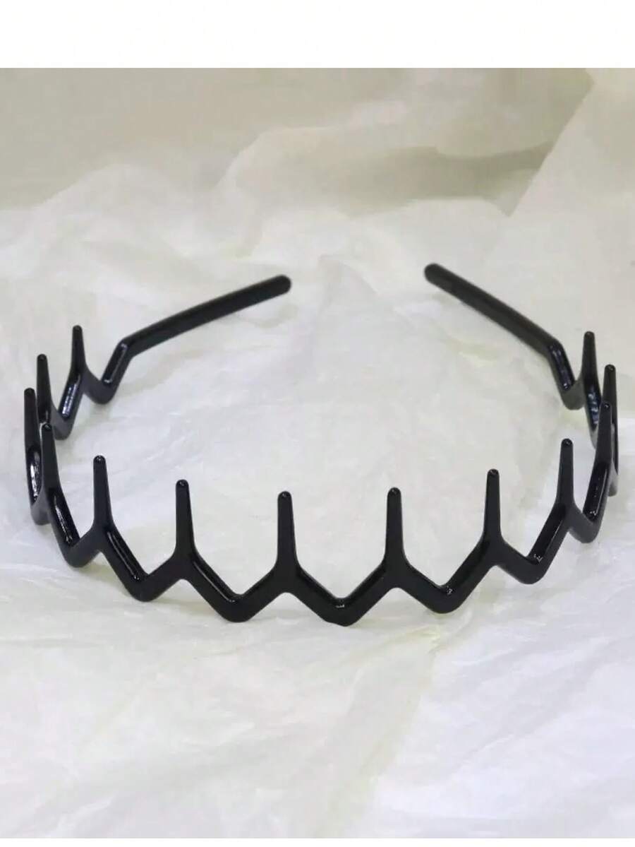 4pcs Black Wavy Toothed Headba - огляд і ціна Face Wash Mens