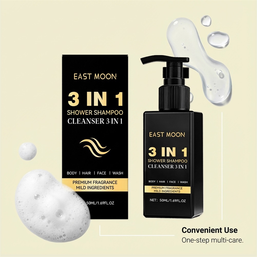 50ml 3 In 1 Shampoo Face Clean - огляд і ціна Face Wash Mens