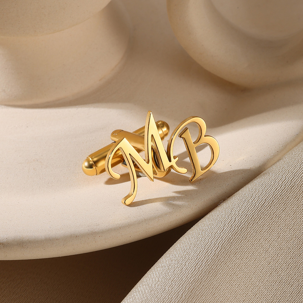 Customized Initial Letter Cuff - огляд і ціна Men'S Groom