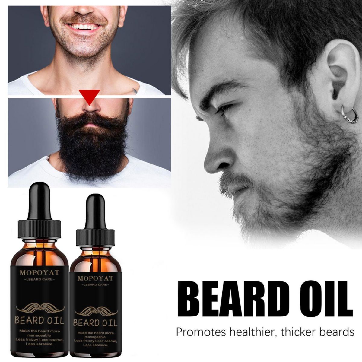 Growth Beard Oil Grow Beard Th - огляд і ціна Mens Grooming Treatment