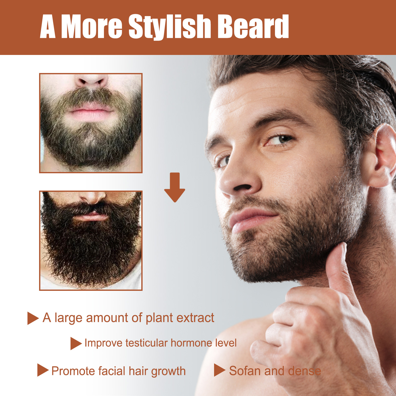 Natural Beard Growth Oil For M - огляд і ціна Mens Grooming Treatment