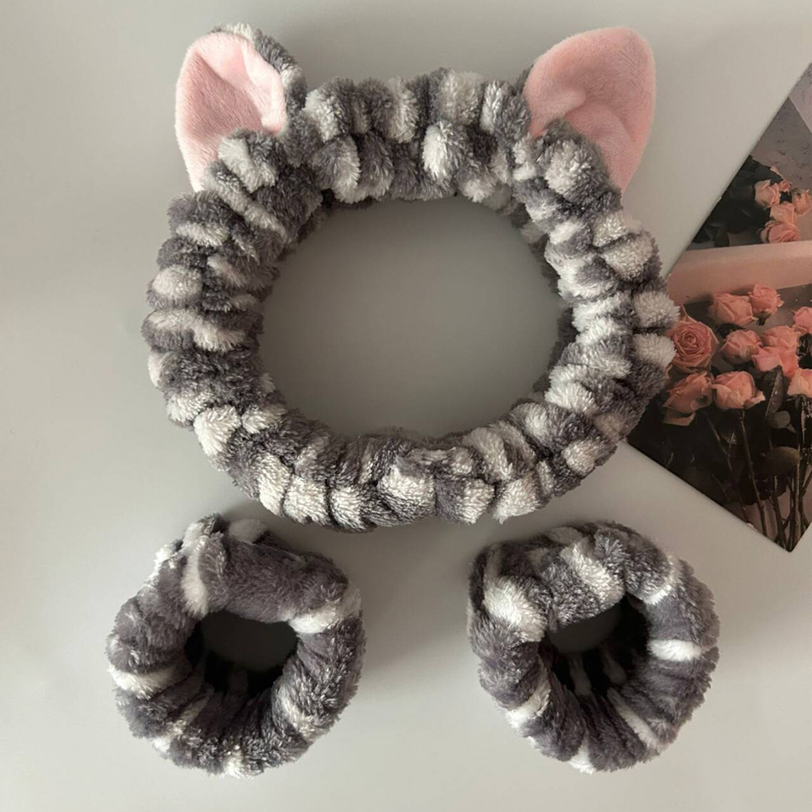 Cute Cat Ears Headband And Wri - огляд і ціна Face Wash Mens