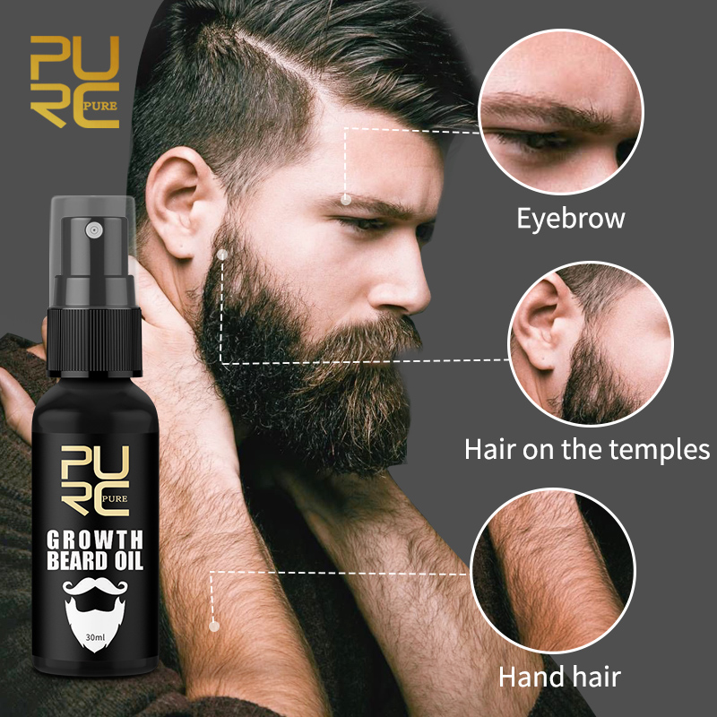 PURC Beard Growth Oil for Men  - огляд і ціна Mens Grooming Treatment