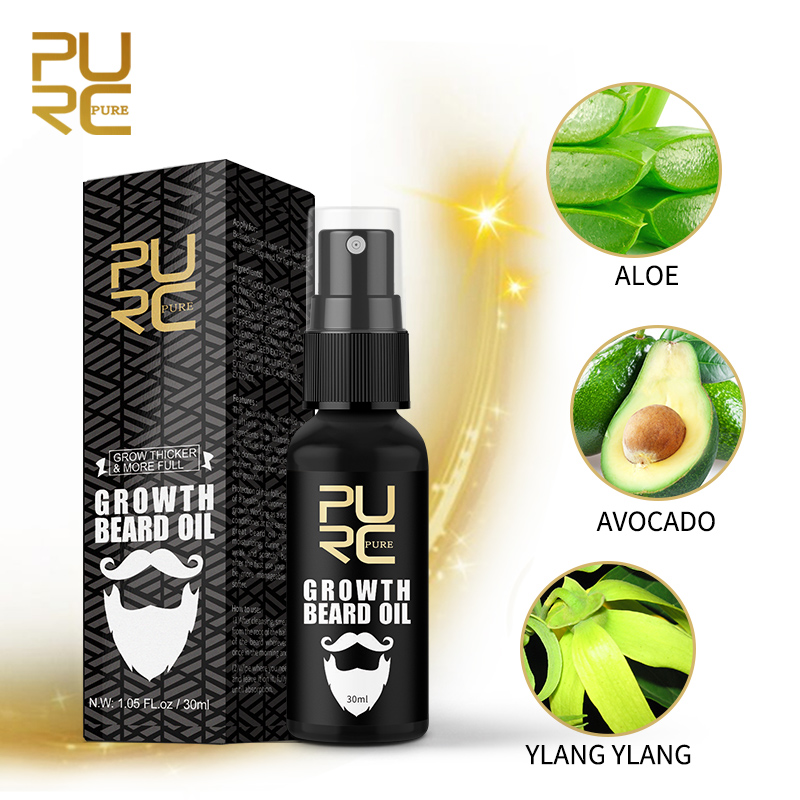 PURC Beard Growth Oil for Men  - огляд і ціна Mens Grooming Treatment