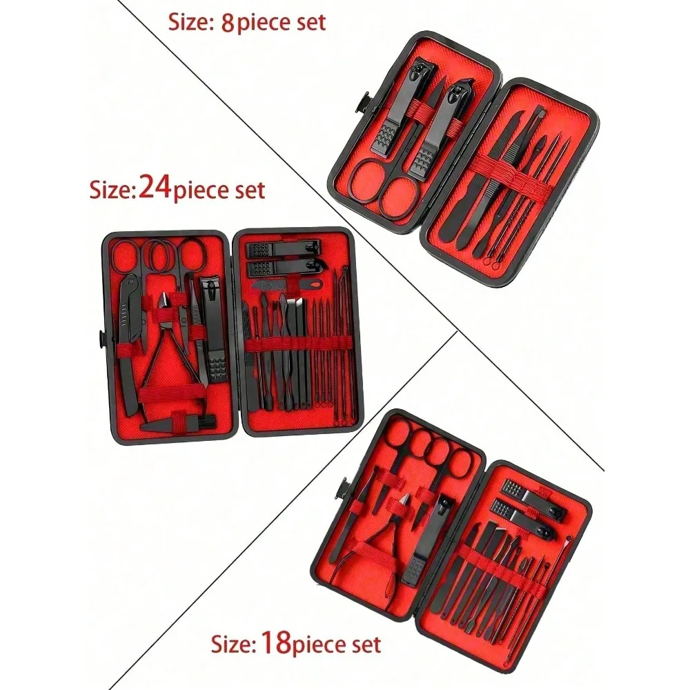 8/24pcs Professional Manicure  - огляд і ціна Mens Grooming Box