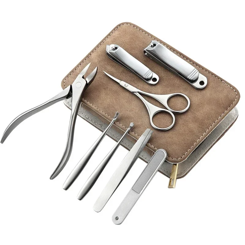 8/12pcs Professional Manicure  - огляд і ціна Mens Grooming Box
