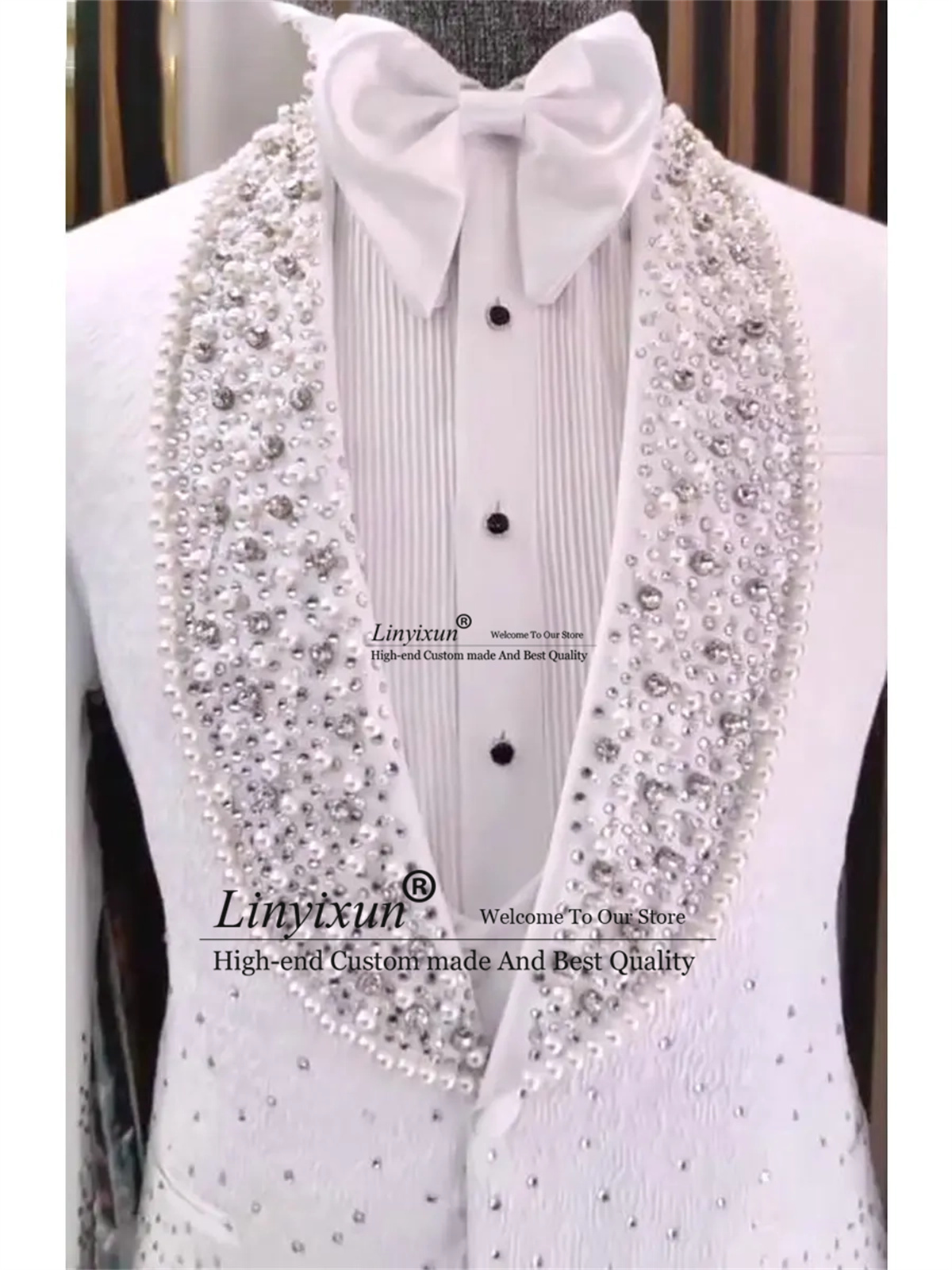 Luxury Beaded Men Suits Shawl  - огляд і ціна Men'S Grooming Set