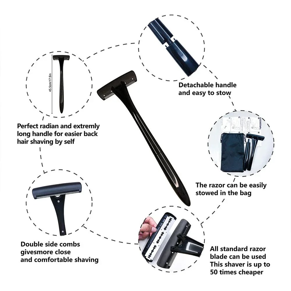 Long Handle Back Shaver for Me - огляд і ціна Men'S Grooming Hair Removal